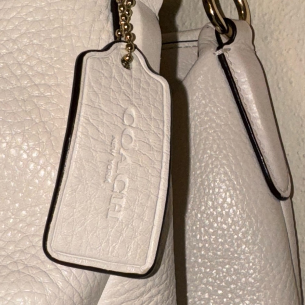 Coach Phoebe Pebbled Leather Shoulder Bag F35723 Bone Cream - Picture 6 of 16